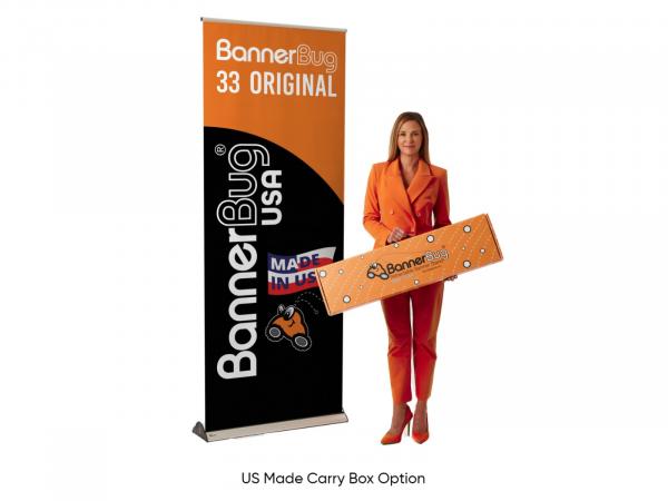 OPTIONAL:  BB_001 BannerBug 33" Original -- Carry Box  w/ Foam and Handle