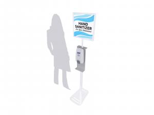REQE-907 Hand Sanitizer Stand w/ Graphic